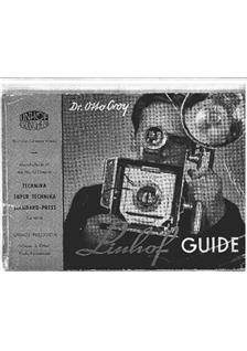 Linhof Super Technika 3 manual. Camera Instructions.